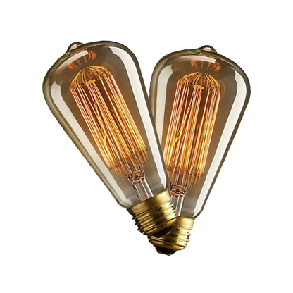 2 KOM LED Edison žarulja E27 – moderna retro elegancija