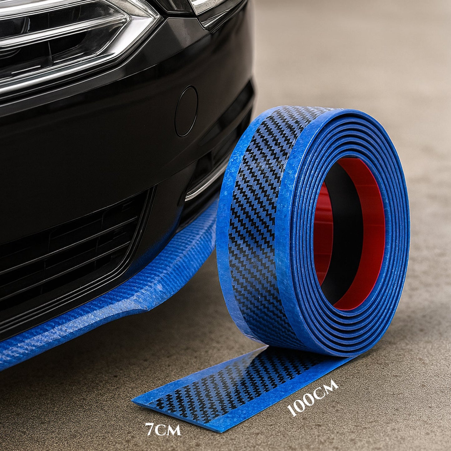 Carbon 5D zaštitna traka za automobil (100cm x 7cm)