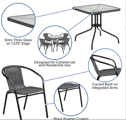 Vrtni set - Antracit