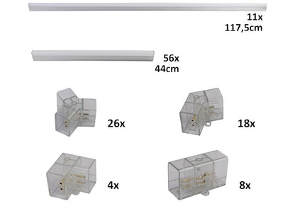 Hexagon LED mreža 484x243 cm